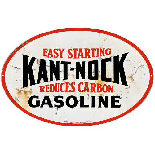 Kant-Nock Gasoline Reproduction Motor Oil Metal Sign - 11" x 18"