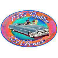 1953 Cadillac El Dorado Metal Sign - 11" x 18"