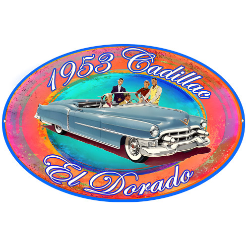 1953 Cadillac El Dorado Metal Sign - 11" x 18"