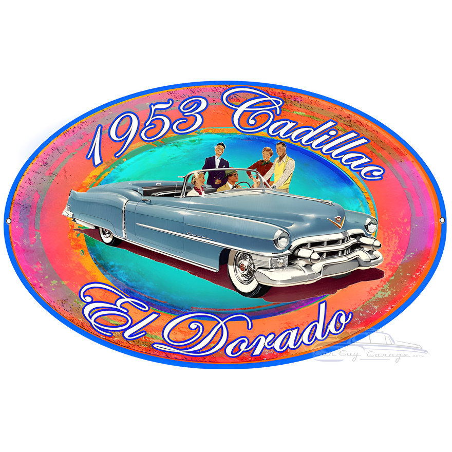 1953 Cadillac El Dorado Metal Sign - 11" x 18" 1953 Cadillac El Dorado Metal Sign - 11" x 18"