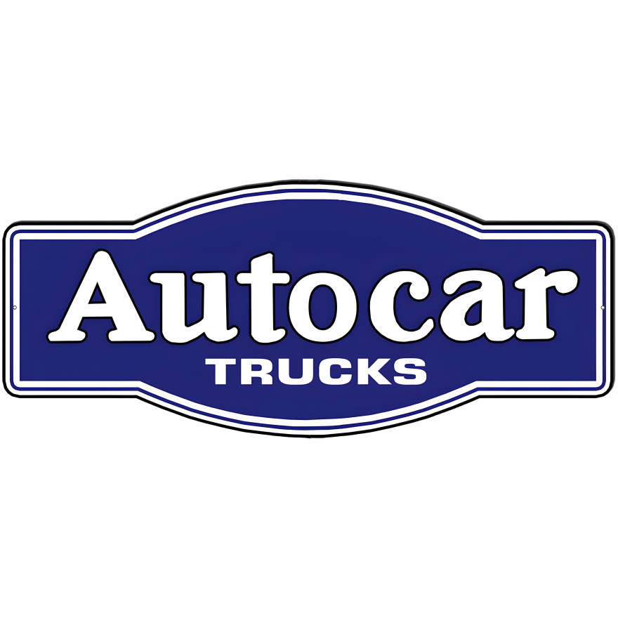 Autocar Trucks Metal Sign - 36" x 15.5" Autocar Trucks Metal Sign - 36" x 15.5"