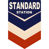 Standard Oil Service Station Reproduction Metal Sign - 12" x 18"
