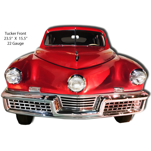Tucker Red Front End Metal Sign - 15.5" x 23.5"