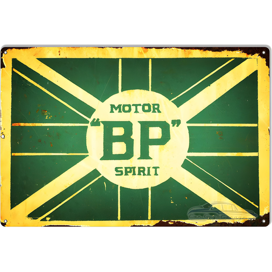 BP Motor Spirits Reproduction Metal Sign - 12" x 18" BP Motor Spirits Reproduction Metal Sign - 12" x 18"