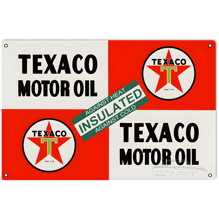 Texaco Motor Oil Metal Sign - 16" x 24" Texaco Motor Oil Metal Sign - 16" x 24"