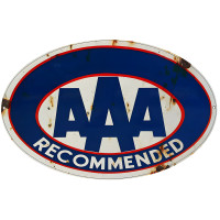 AAA Recommended Metal Sign - 9" x 14"