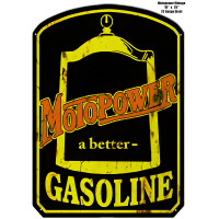 Motopower Gasoline Metal Sign - 18" x 25.5"