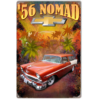 Chevy Nomad 56 Metal Sign - 12" x 18"