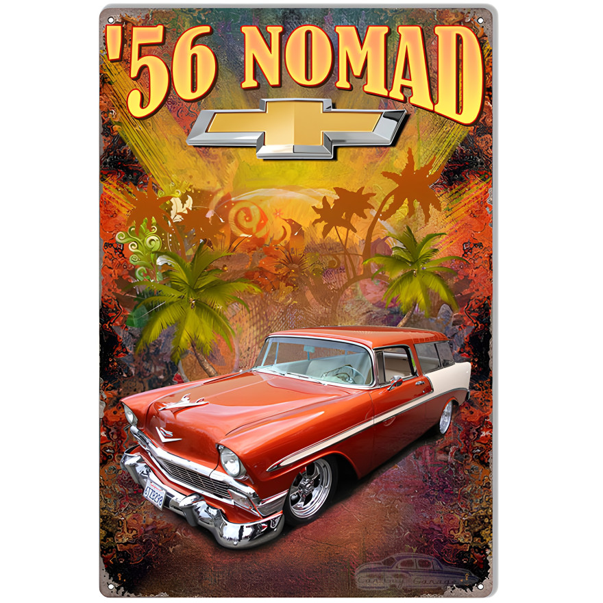 Chevy Nomad 56 Metal Sign - 12" x 18" Chevy Nomad 56 Metal Sign - 12" x 18"