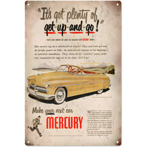 Meet Your Next Car Mercury Metal Sign - 12" x 18"