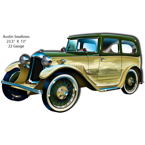 Austin Swallows Metal Sign - 13" x 23.5"