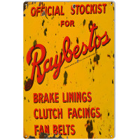 Raybestos Mobil Metal Sign - 12" x 18"