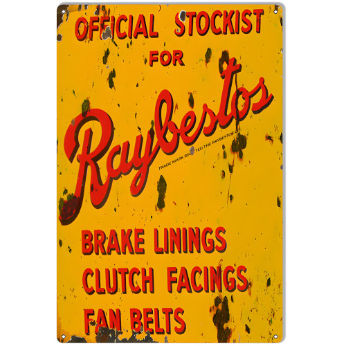 Raybestos Mobil Metal Sign - 12" x 18"