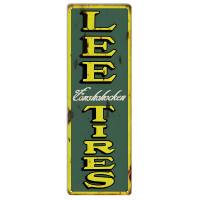 LEE TIRES Metal Sign - 6" x 18"