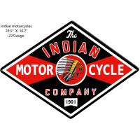 Indian Motorcycle Company Metal Sign - 23.5" x 16.7"