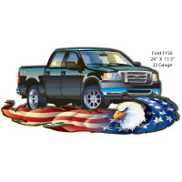 Ford F150 Metal Sign - 11.5" x 24"