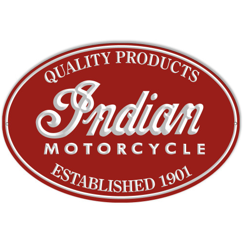 Indian Motorcycle 1901 Series Metal Sign - 9" x 14"