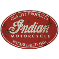 Indian Motorcycle 1901 Series Vintage Metal Sign - 11" x 18"