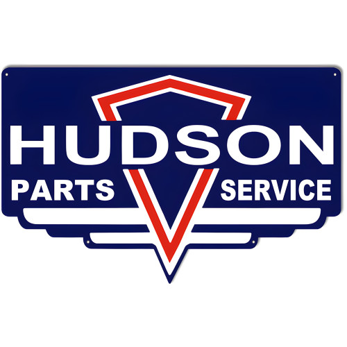 Hudson Service Garage Shop Metal Sign - 15" x 24"
