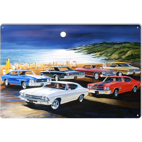 Classic Sport Muscle Cars Reproduction Garage Shop Metal Sign - 12" x 18"