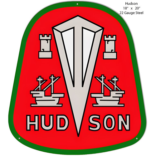 Hudson Laser Cut Out Metal Sign - 18" x 20"