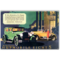 Humpmobile Eight Reproduction Classic Car Garage Shop Metal Sign - 12" x 18"
