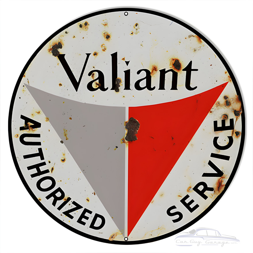 Valiant Service Metal Sign - 18" Round Valiant Service Metal Sign - 18" Round