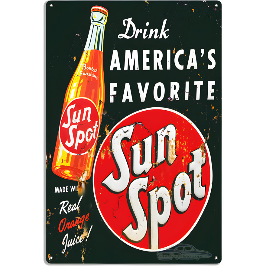 America's Favorite Soda Sun Spot Metal Sign - 12" x 18" America's Favorite Soda Sun Spot Metal Sign - 12" x 18"