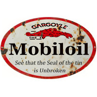 Gargoyle Motor Oil Metal Sign - 9" x 14"