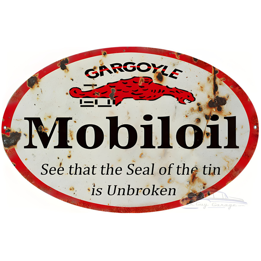 Gargoyle Motor Oil Metal Sign - 9" x 14" Gargoyle Motor Oil Metal Sign - 9" x 14"