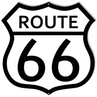 Route 66 Gas Station Metal Sign - 15" x 15"