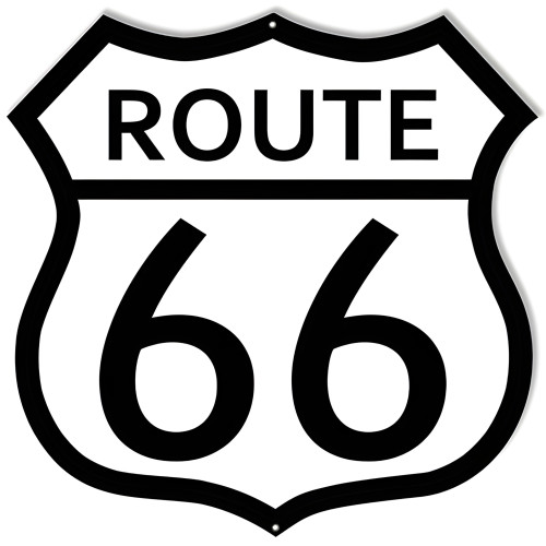 Route 66 Gas Station Metal Sign - 15" x 15"