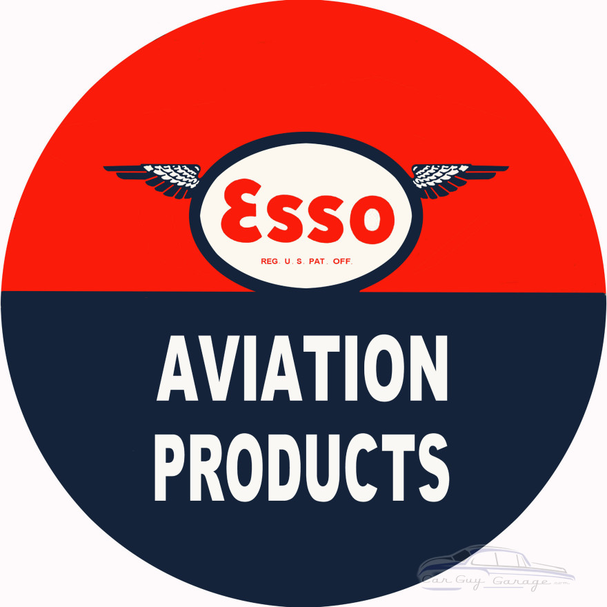 ESSO Aviation Products Metal Sign - 30" Round