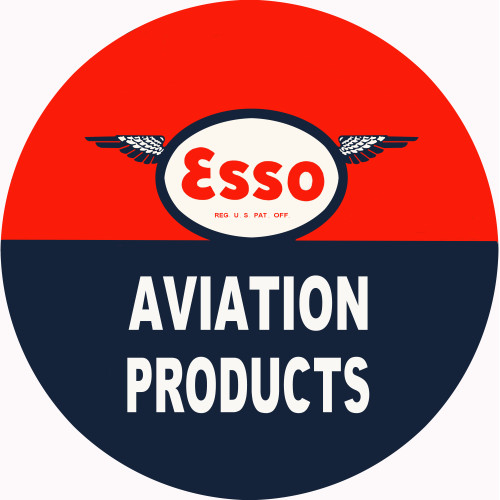 ESSO Aviation Products Metal Sign - 30" Round