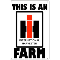 International Harvester Farm Country Metal Sign - 12" x 18"