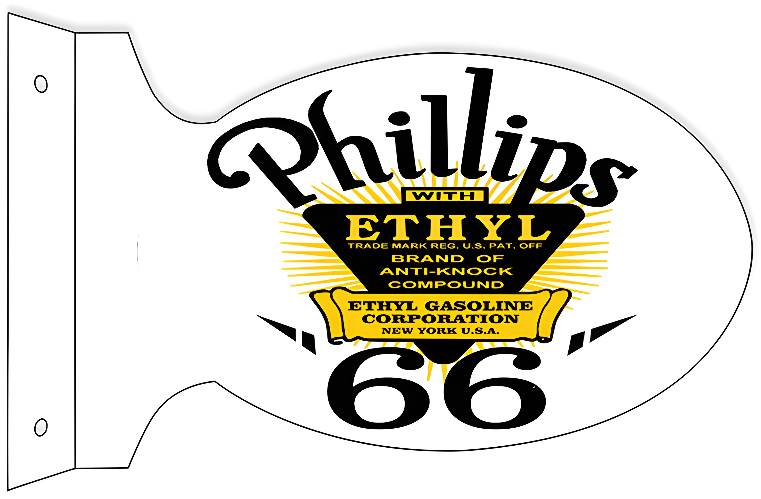 Phillips 66 Metal Sign - Ethyl Flange 12 x 18