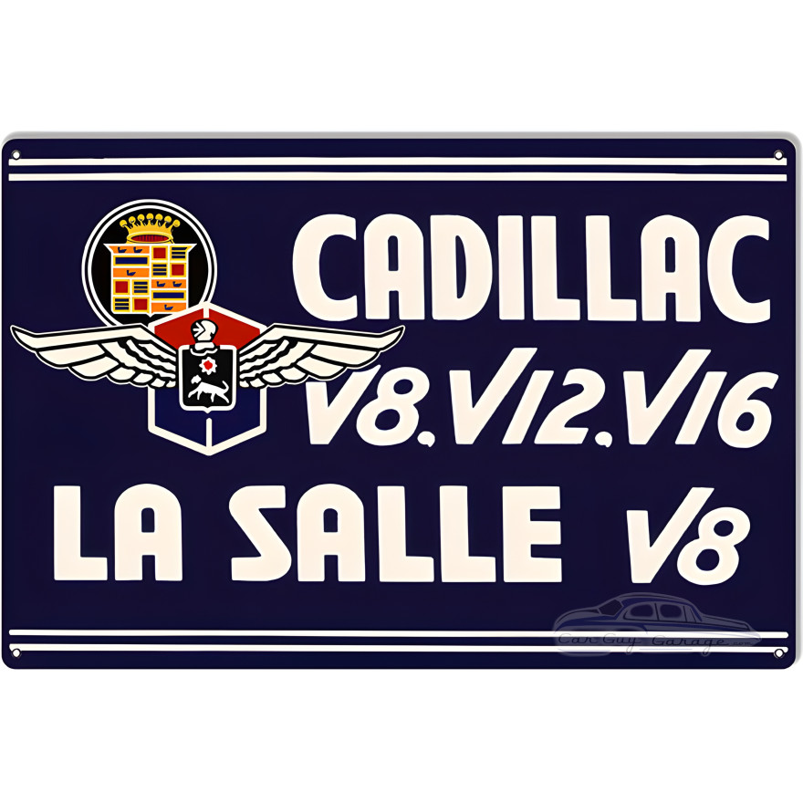 Cadillac La Salle V8 Garage Shop Metal Sign - 16" x 24" Cadillac La Salle V8 Garage Shop Metal Sign - 16" x 24"