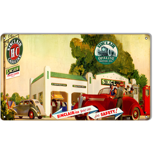 Sinclair-ize Your Car Motor Oil Metal Sign - 8" x 14"