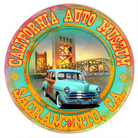 California Auto Museum Metal Sign - 14" x 14"