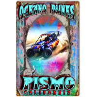 Oceano Dunes Pismo Metal Sign - 12" x 18"