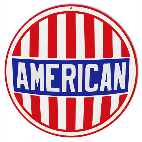 American Motor Oil Reproduction Metal Sign - 14" x 14"