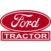 Ford Tractors Red Reproduction Country Metal Sign - 15" x 24"