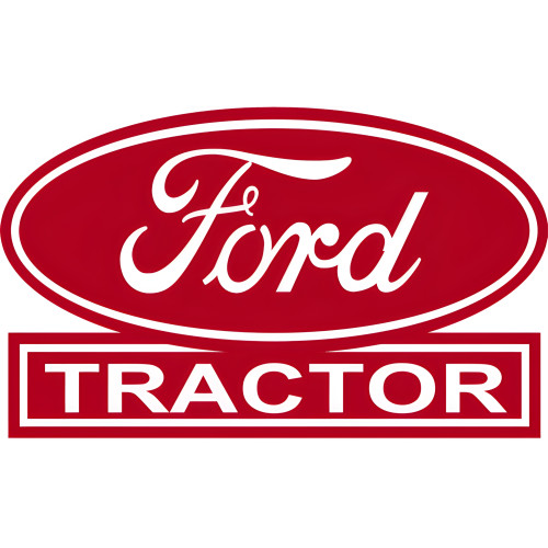 Ford Tractors Red Reproduction Country Metal Sign - 15" x 24"
