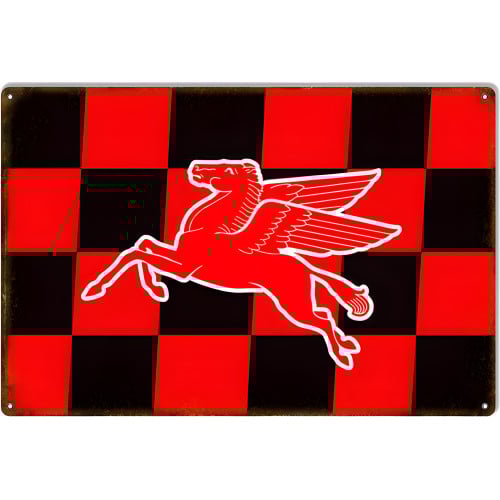Pegasus Reproduction Motor Oil Metal Sign - 12" x 18"