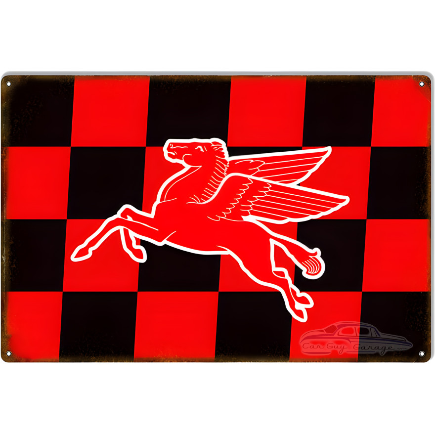 Pegasus Reproduction Motor Oil Metal Sign - 12" x 18" Pegasus Reproduction Motor Oil Metal Sign - 12" x 18"