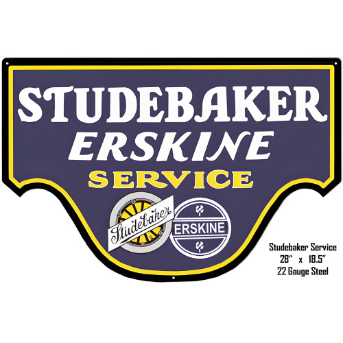 Studebaker Erskine Reproduction Metal Sign - 18.5" x 28"