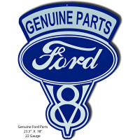 Ford Genuine Parts Metal Sign - 18" x 23.5"