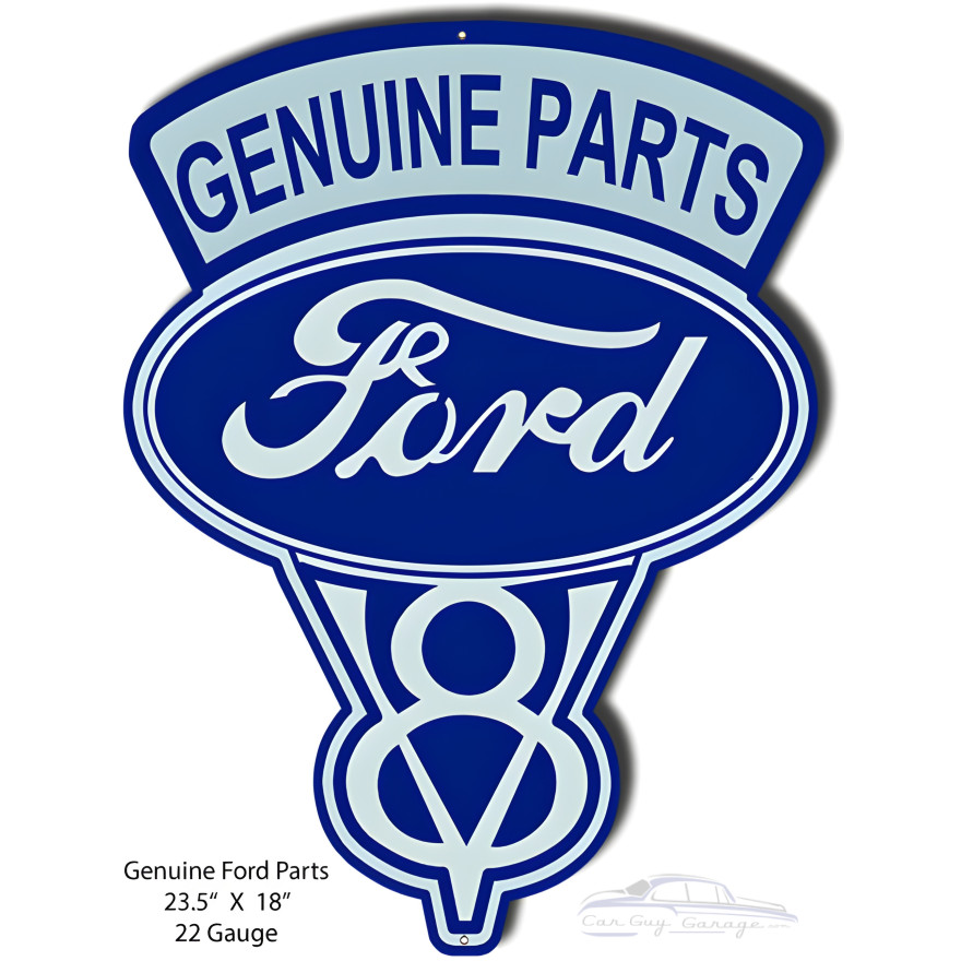Ford Genuine Parts Metal Sign - 18" x 23.5" Ford Genuine Parts Metal Sign - 18" x 23.5"