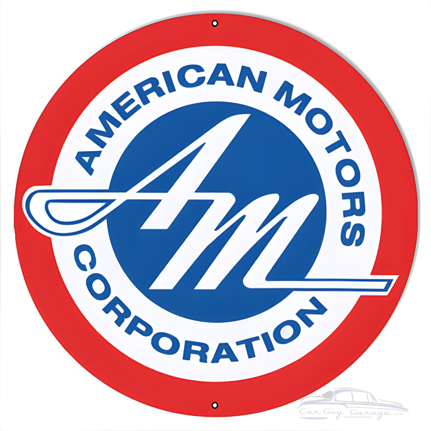 American Motors Corporation Reproduction Metal Sign - 30" Round American Motors Corporation Reproduction Metal Sign - 30" Round