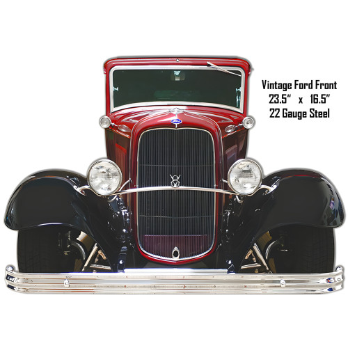 Ford Vintage Front End Metal Sign - 16.5" x 23.5"